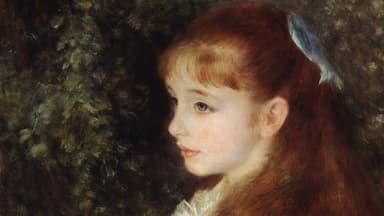 Passage des arts: Renoir et la petite fille au ruban bleu